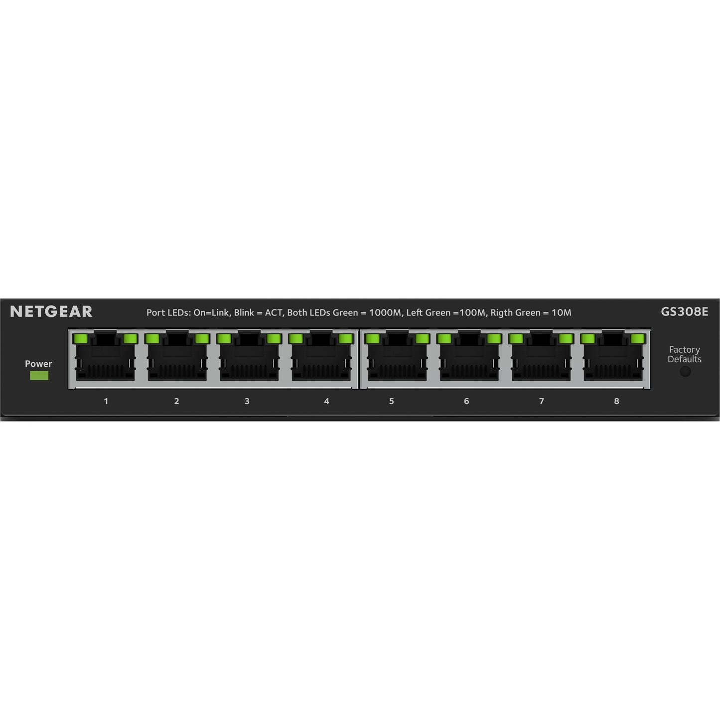 NetGear 8 points Gigabit Ethernet Plus-Switch (GS308EV4)