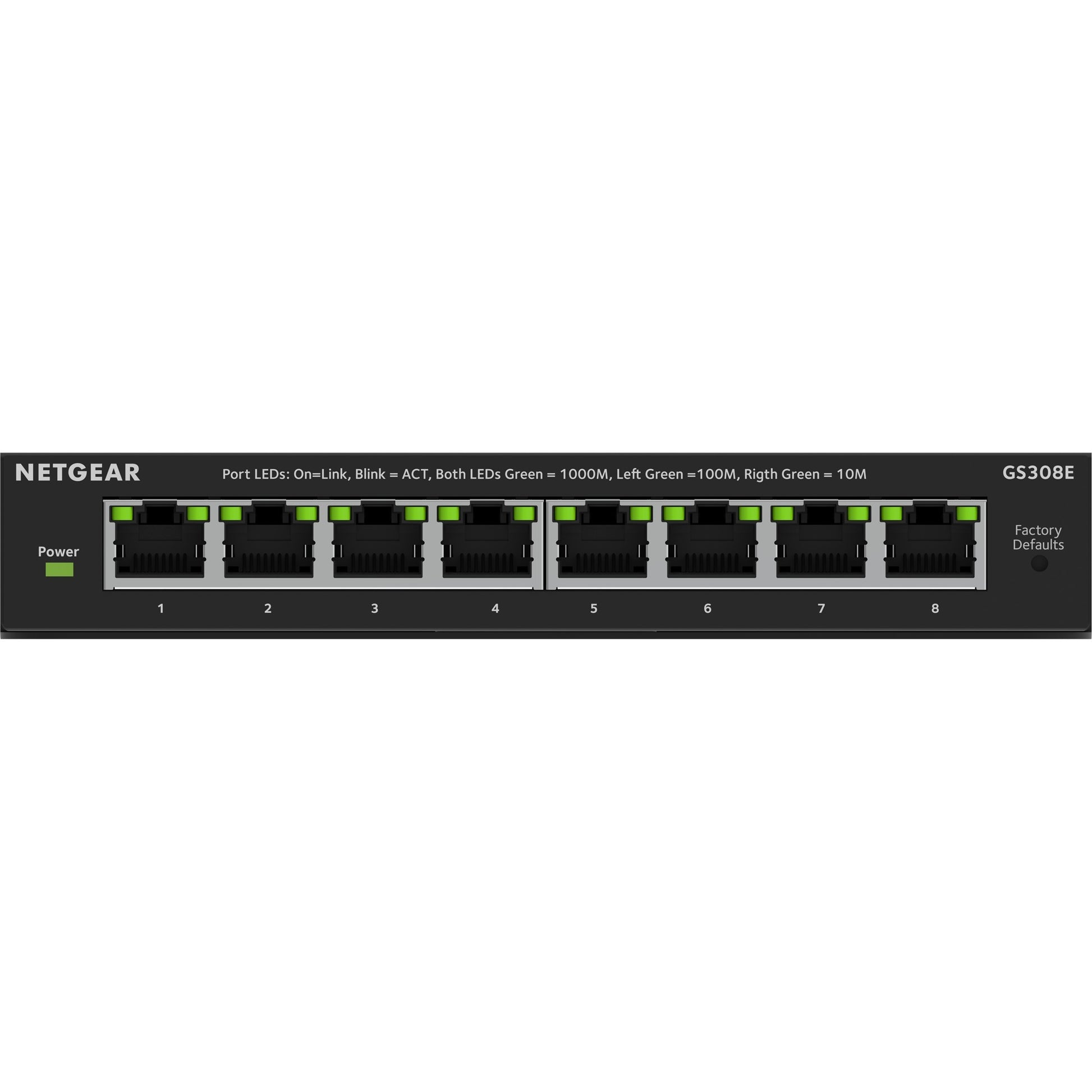 NetGear 8 points Gigabit Ethernet Plus-Switch (GS308EV4)