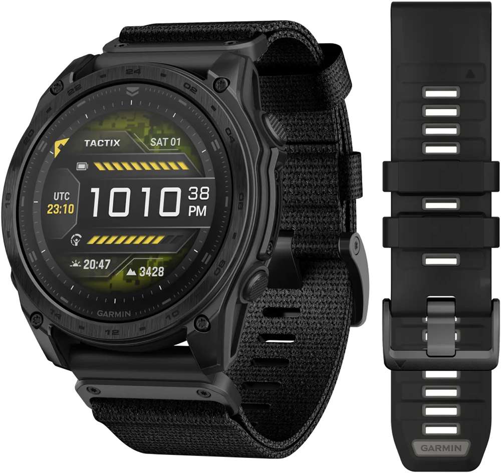 Montre connectée Garmin tactix® 8 - 51 mm amoled saphir noir titane dlc