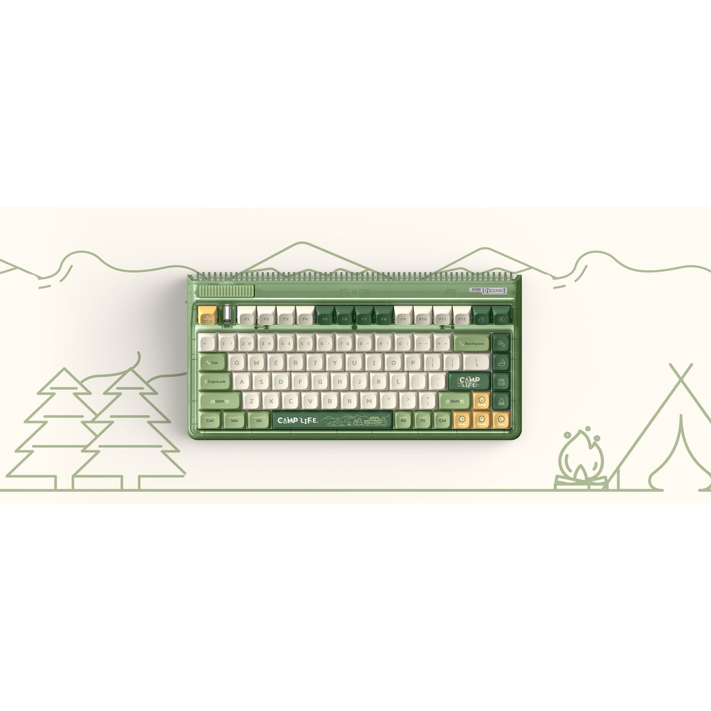 IQUnix OG80 Camping Wireless Mechanical Clavier
