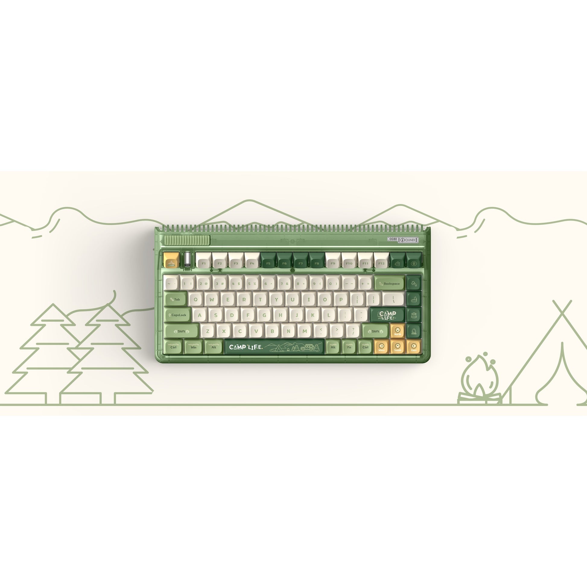 IQUnix OG80 Camping Wireless Mechanical Clavier