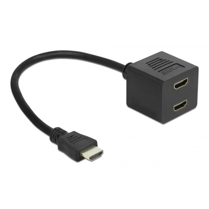 Dellock Splitter HDMI à grande vitesse avec Ethernet 1x mâle à