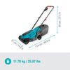 Gardena tondeuse à gazon à batterie easymax 3218v p4a set 40