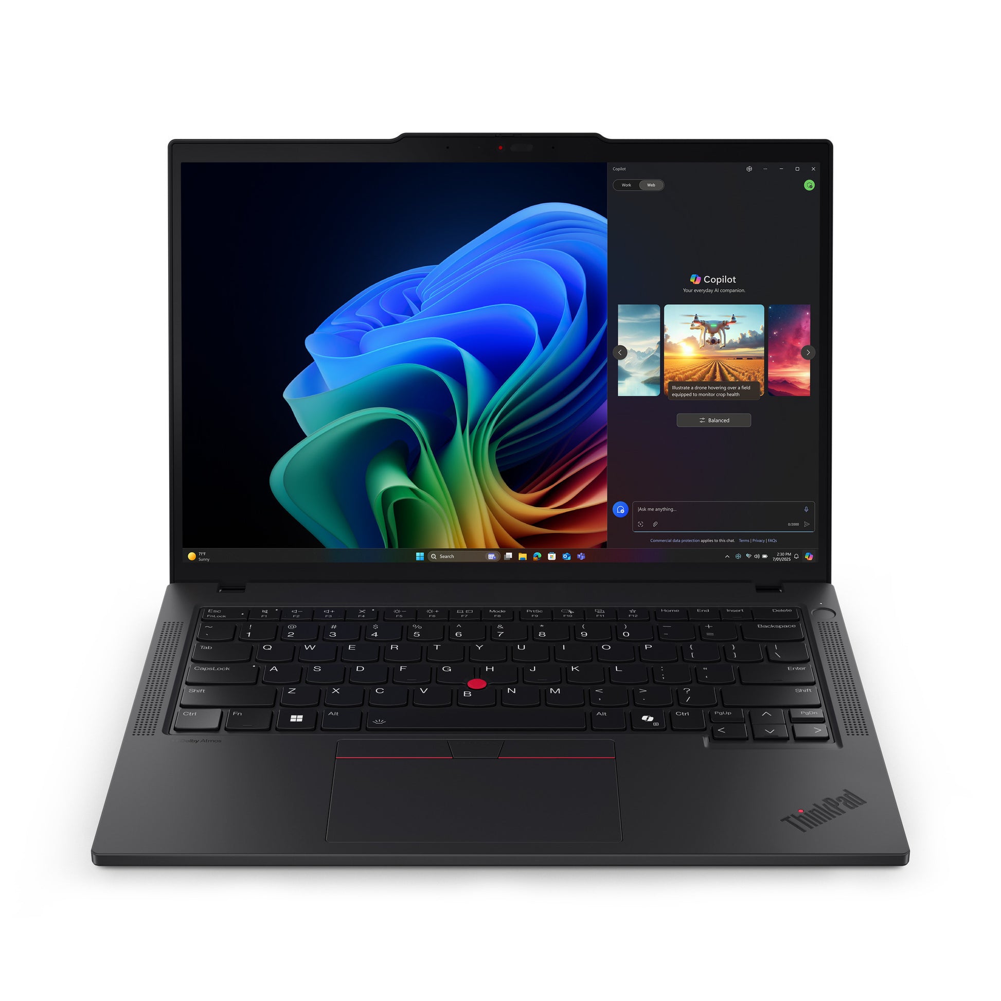 Lenovo thinkpad t14 gen 6 amd (21qj005amh) 14 copilot+ ordinateur portable (noir | ryzen ai 7 pro 350 | radeon 860m | 64 Go | SSD 1 To)