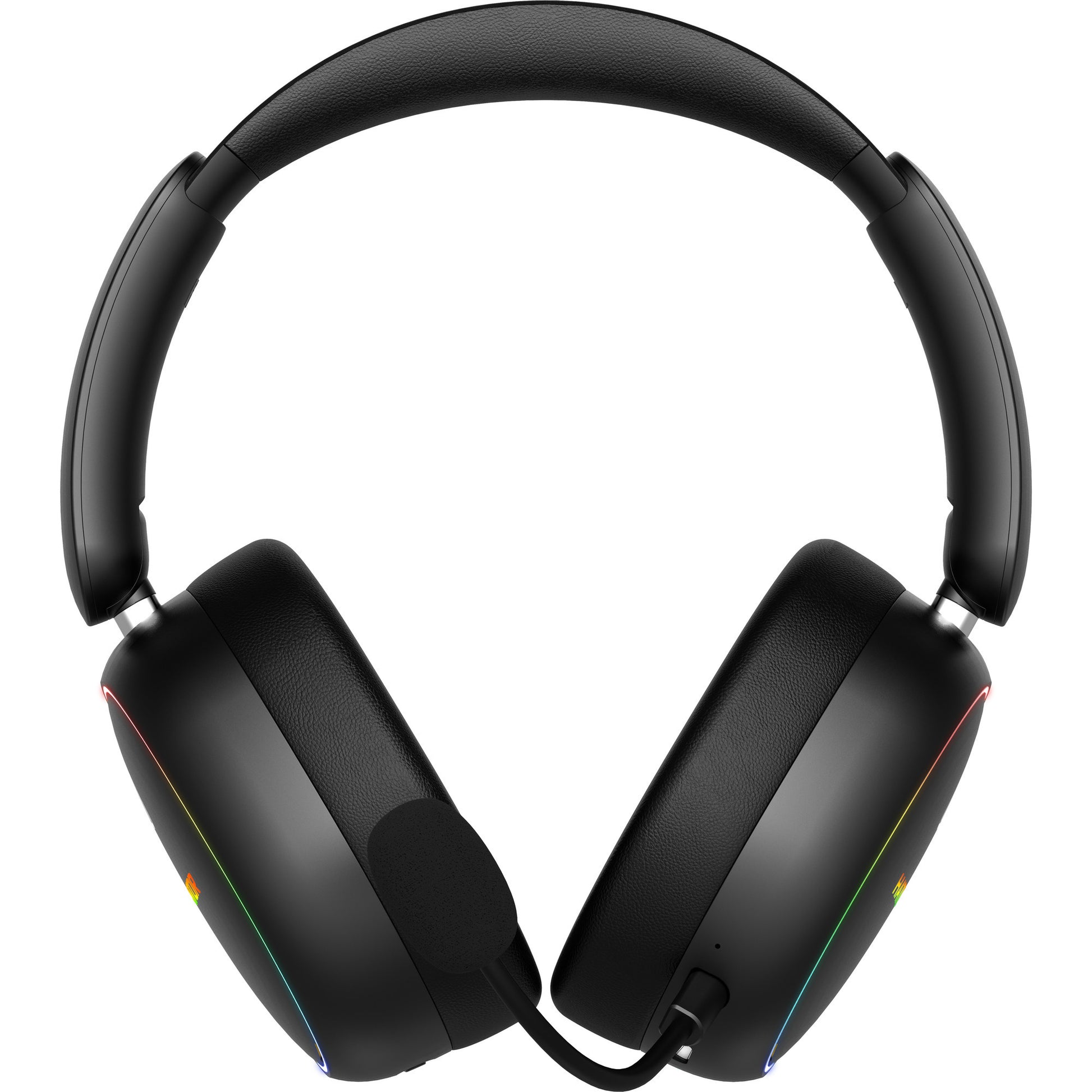 Casque de jeu supra-auriculaire sans fil Hator Phoenix 2 (noir, RVB, 2,4 GHz Bluetooth 5.4 USB-C)