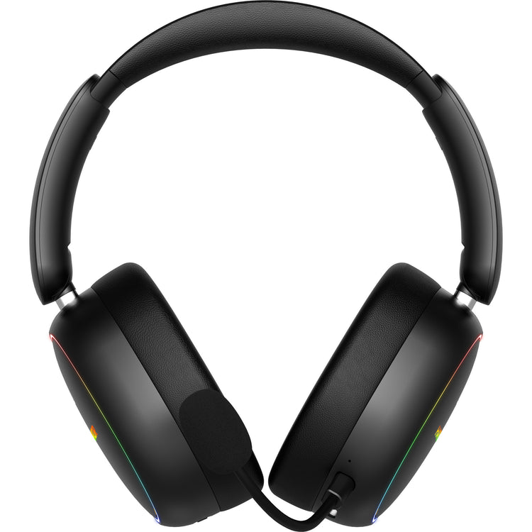 Casque de jeu supra-auriculaire sans fil Hator Phoenix 2 (noir, RVB, 2,4 GHz Bluetooth 5.4 USB-C)