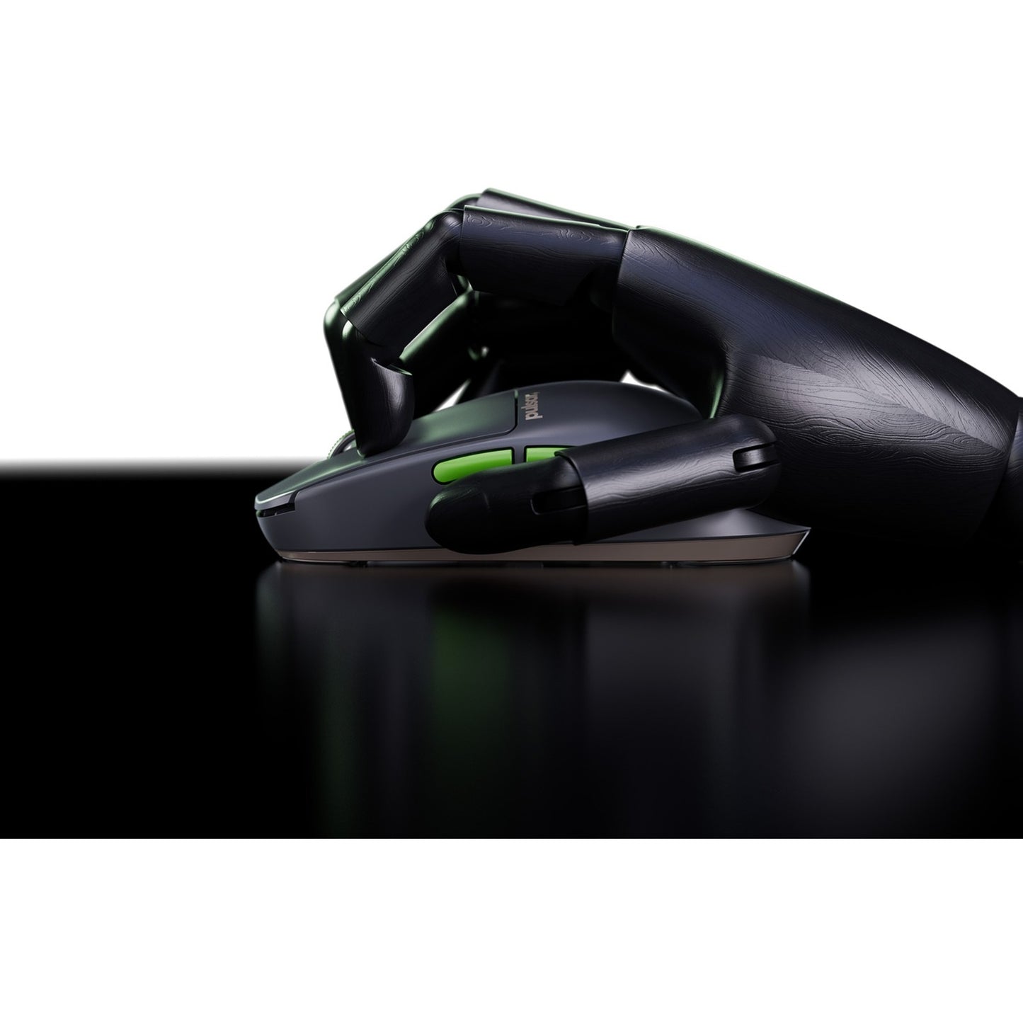 Souris de jeu Pulsar x2 crazylight - Volt Shadow (gris vert, 32 000 dpi, 8 000 Hz)