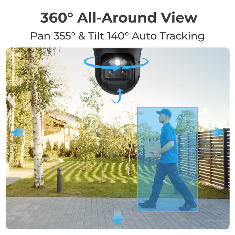 Caméra de sécurité Reolink Trackmix G770 + Solar Panel 2 (blanc noir, 4K 8MP UHD, 4G LTE, avec panneau solaire)