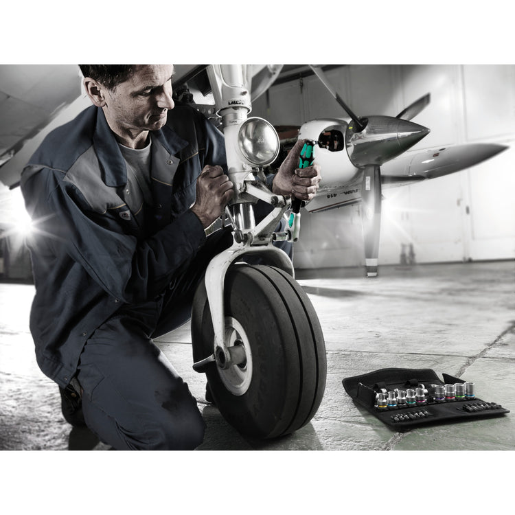 WERA 8100 SC 6 Zyklop Speed ​​Rattels Set, 1 2 Drive