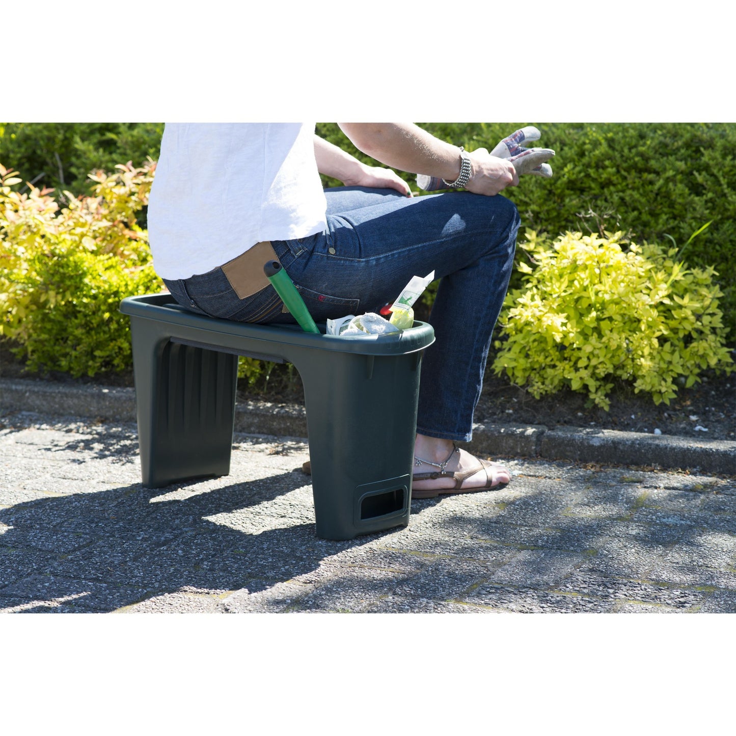 Nature Nature Garden Banc de genou 2-en-15 65.5x25x34 cm vert
