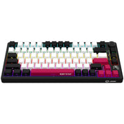 Lorgar kbp7075w, clavier de jeu (noir, disposition américaine, violet toxique logar, 75%, rvb, remplaçable à chaud, pbt double-shot, bluetooth 2.4ghz usb) - afbeelding 3