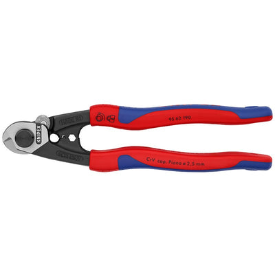 Ciseaux en fil d'acier Knipex avec crochet de montage 95 62 190
