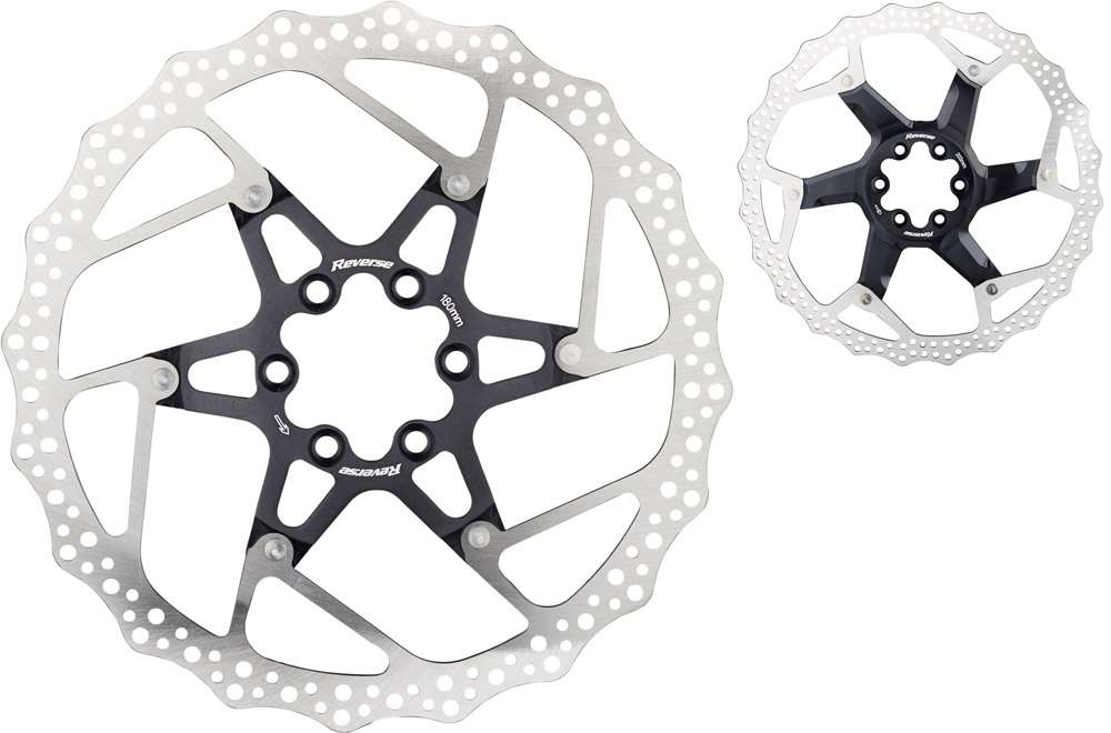 Disque de frein en acier et aluminium à composants inversés