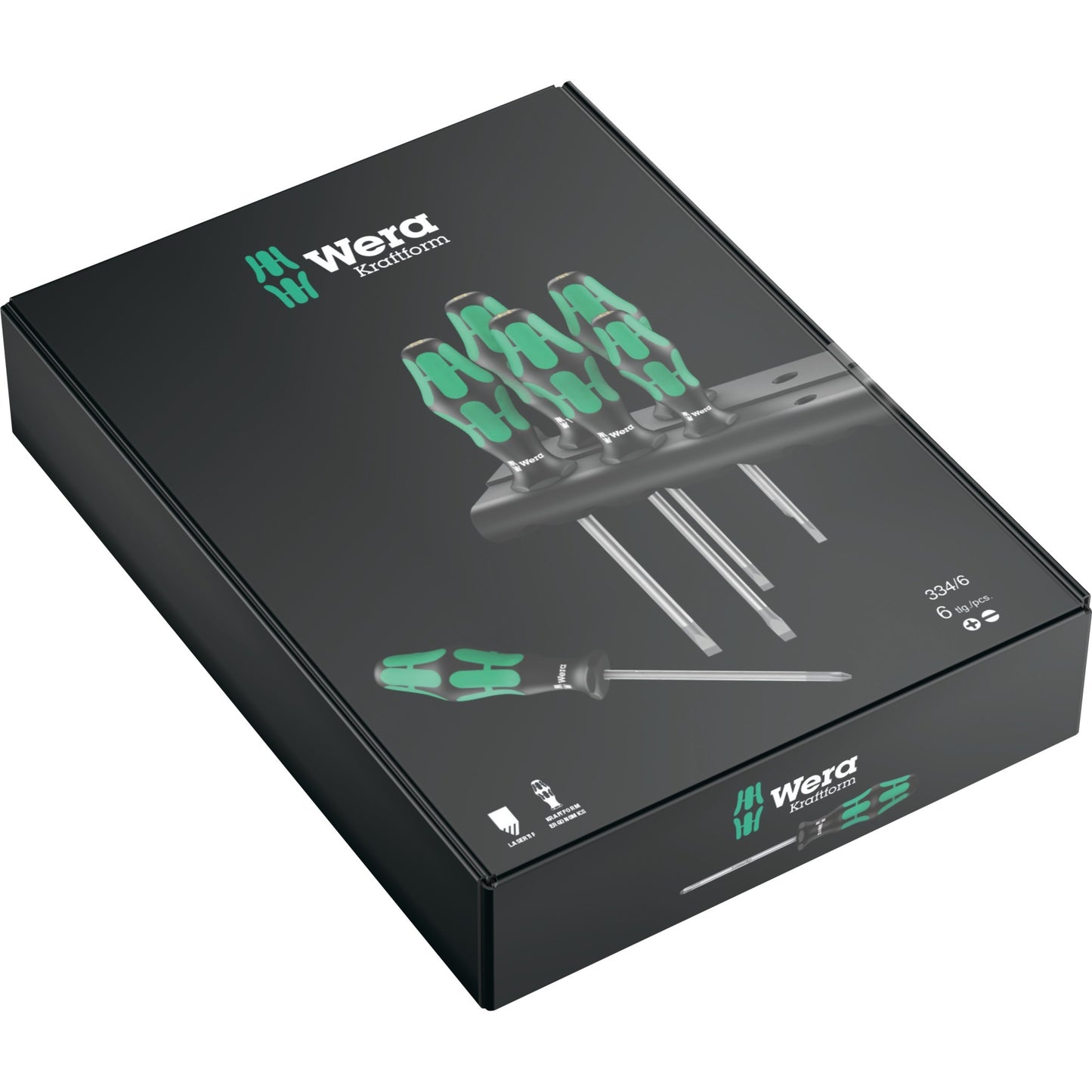 Wera 334 6 Tournevis Set Kraftform Plus