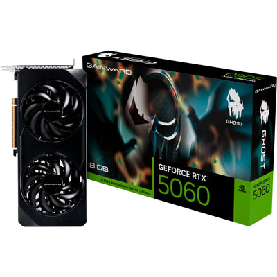 Carte graphique Gainward GeForce RTX 5060 Ghost 8 Go (DLSS 4, 3x DisplayPort, 1x HDMI 2.1)