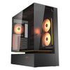 Boîtier tour midi Cougar cfv235 (noir | 2x USB-A | 1x USB-C | RGB | verre trempé)