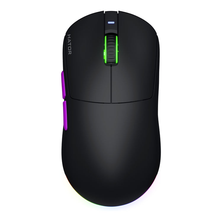 Souris de jeu sans fil Hator quasar 3 ultra 8k (noir, 400 - 30 000 dpi, RVB, 2,4 GHz Bluetooth 5.1 USB)