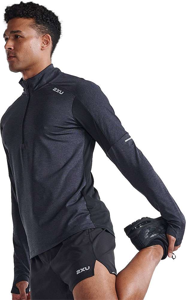 2xu aero 1 2 zip - chemise fonctionnelle à manches longues