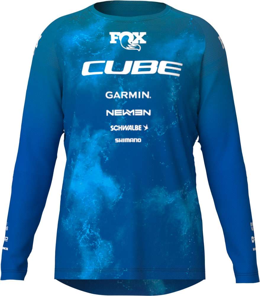 Cube rookie x action team - maillot vtt manches longues enfant