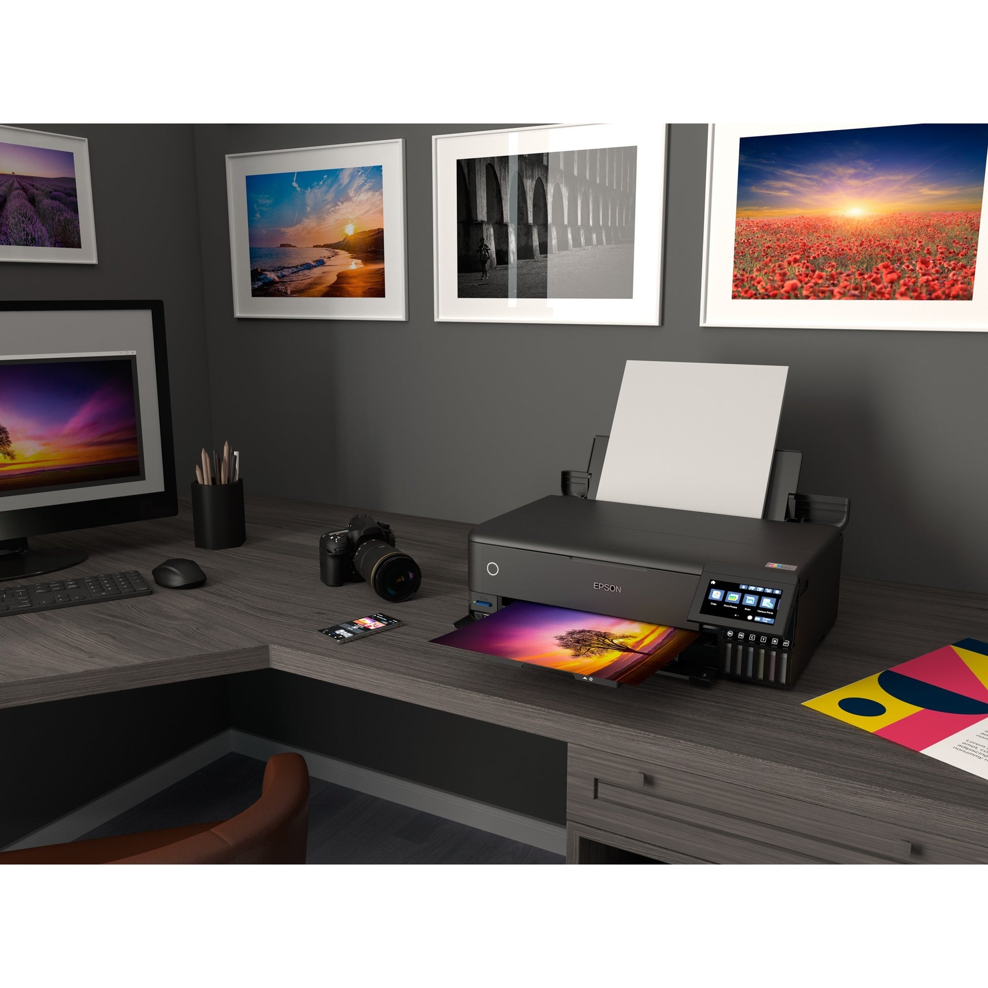 Imprimante jet d'encre tout-en-un Epson ecotank et-8550 (noir, USB, WLAN, numérisation, copie)
