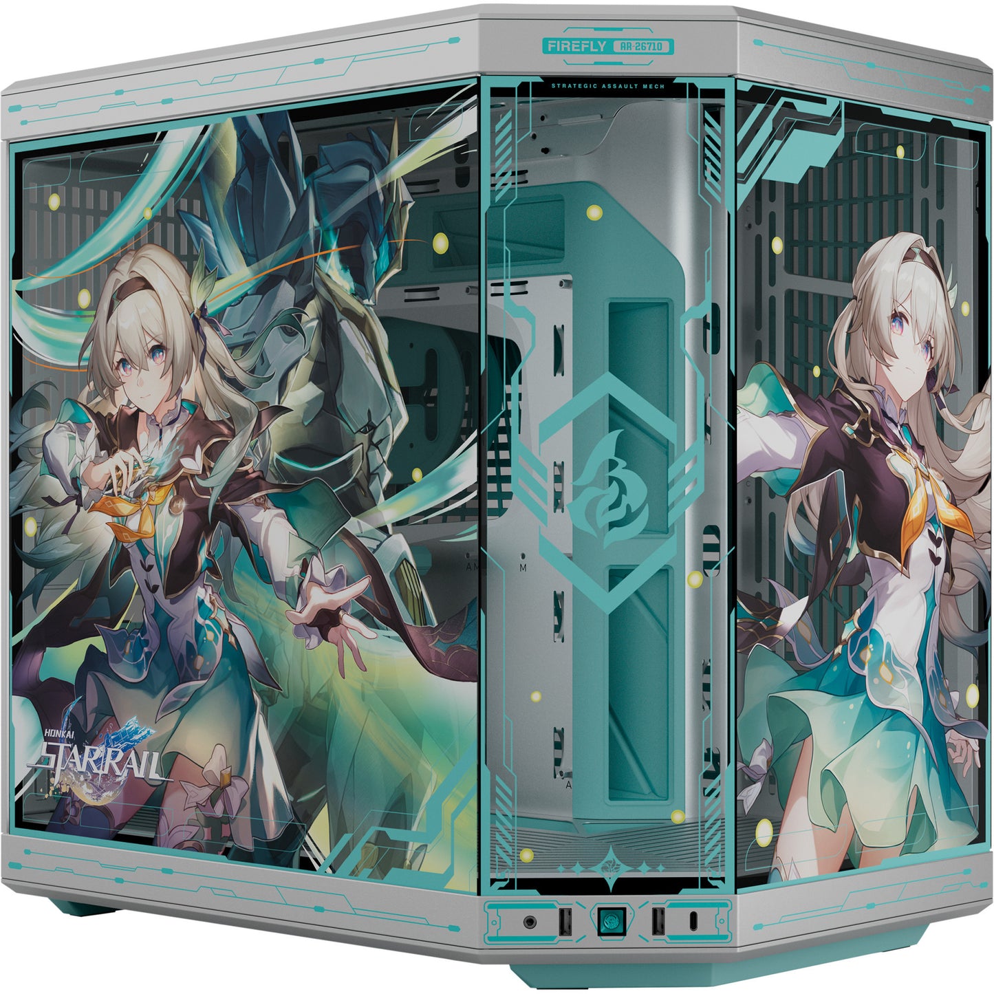 Boîtier tour midi Hyte y70 firefly edition (2x USB-A | 1x USB-C | verre trempé)