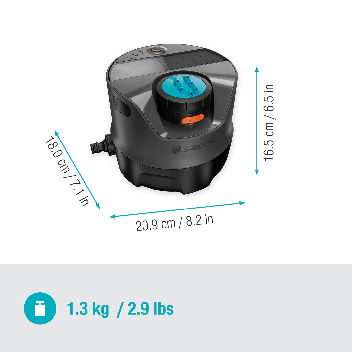 Arroseur Gardena aquaprecise hors sol