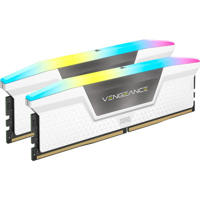 Corsair Vengeance RGB 32 Go DDR5-6400 (2x 16 Go) RAM (blanc, cmh32gx5m2b6400c36w, xmp 3.0)