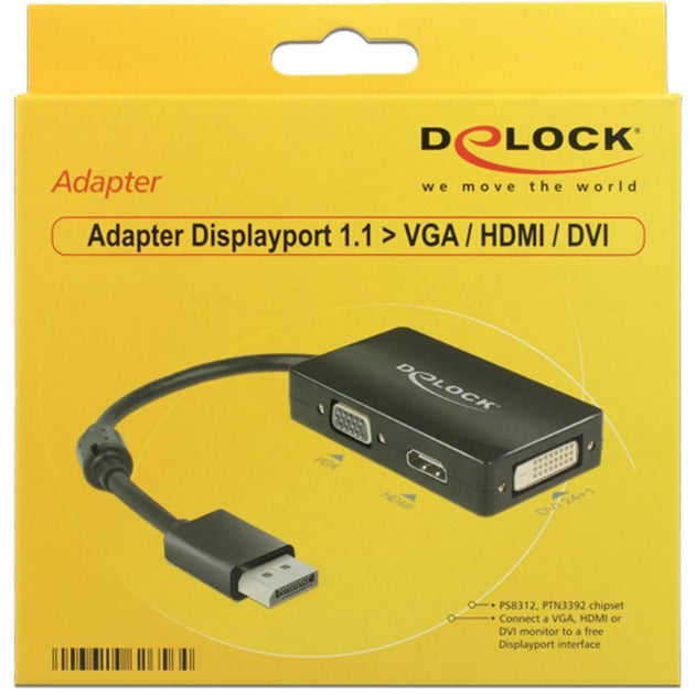 Dellock DisplayPort> VGA HDMI DVI