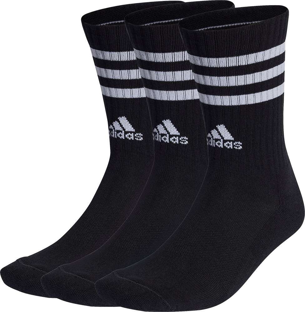 Adidas 3-stripes Cushioned Crew - chaussettes (pack de 3)
