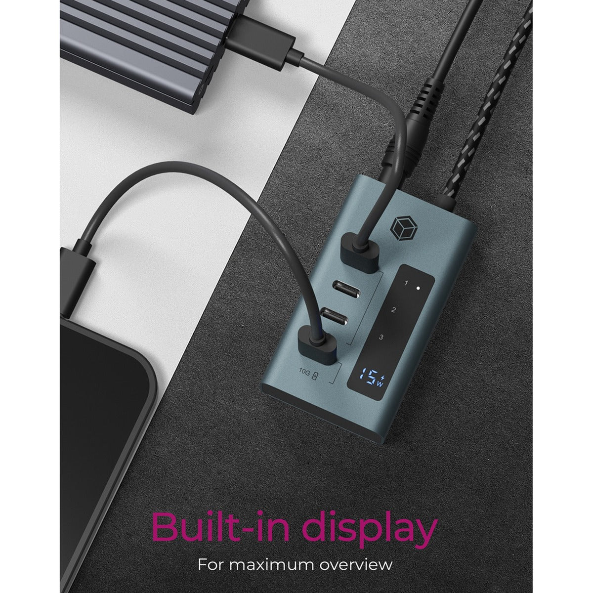 ICY BOX IB-HUB1454-C31 4-PORT USB 3.2 Gen 2 Type-C Hub