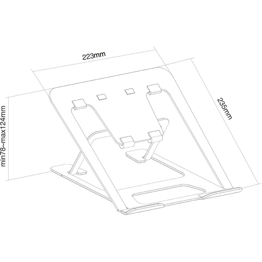 Neomounts NSLS085 Grey Standard d'ordinateur portable pliable