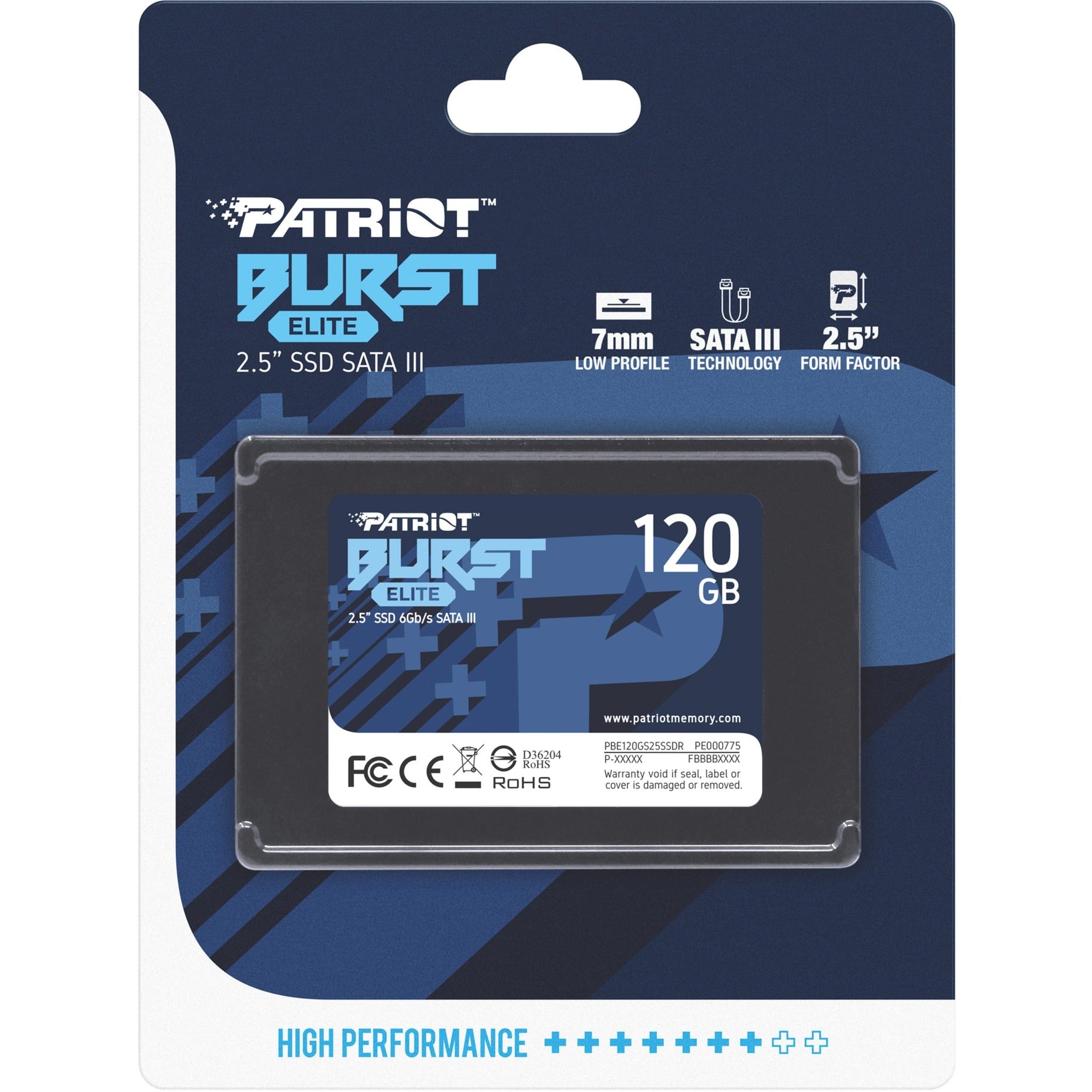 Patriot éclate 120 Go