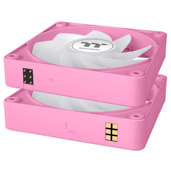 Thermaltake ct120 ex reverse argb sync ventilateur de refroidissement pour PC rose (pack de 3 ventilateurs) ventilateurs de boîtier (rose, 3 pièces, 120 x 120 x 25 mm, pwm)