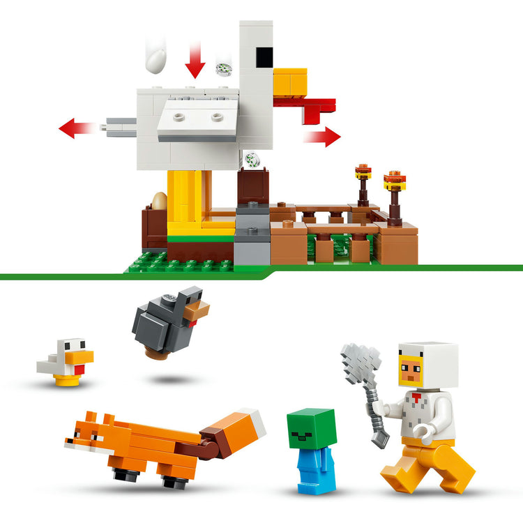 Lego minecraft 21585 ferme de poulets