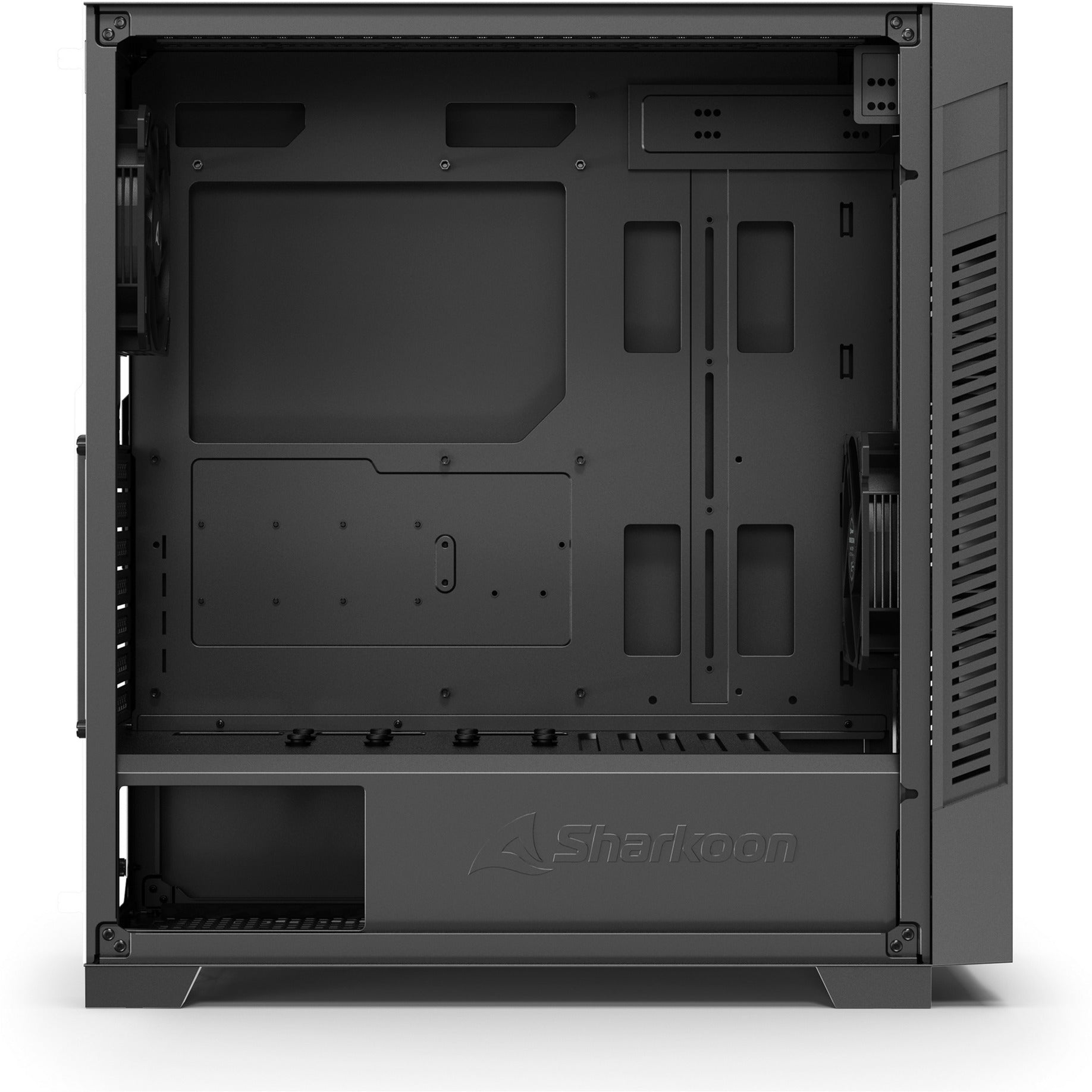 Boîtier tour midi Sharkoon s25-v2 (noir | 2x USB-A | 1x USB-C)