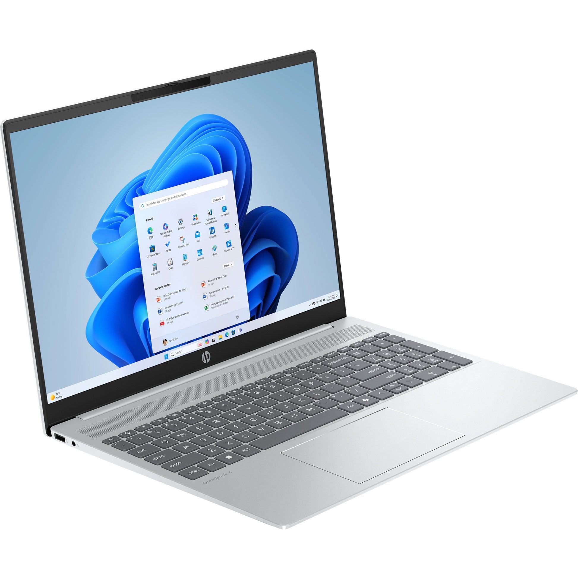 Ordinateur portable Hp Omnibook 5 16-bc1005nd (c27mnea) 16 (argent | ryzen 5 8540u | radeon 740m | 16 go | SSD 512 go)