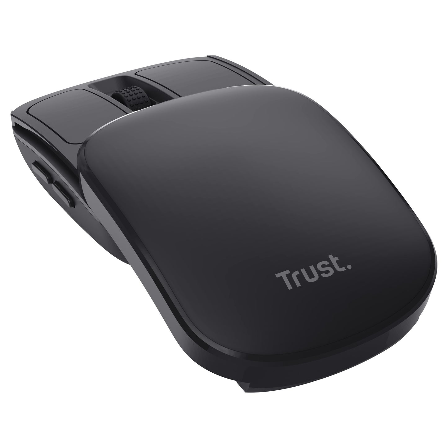 Souris de poche portable et rétractable Trust zylo (noir, 1 000 - 2 400 dpi)