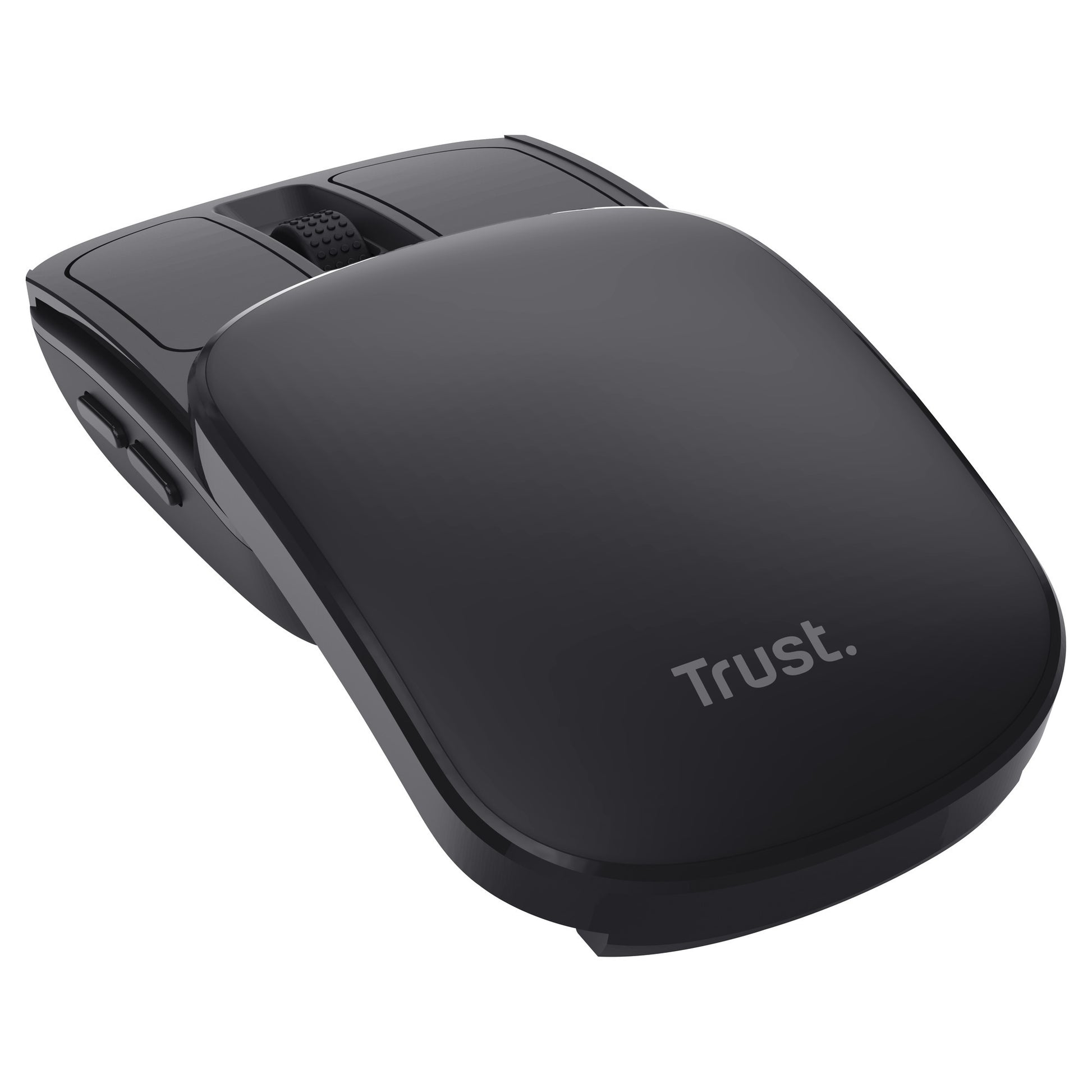 Souris de poche portable et rétractable Trust zylo (noir, 1 000 - 2 400 dpi)
