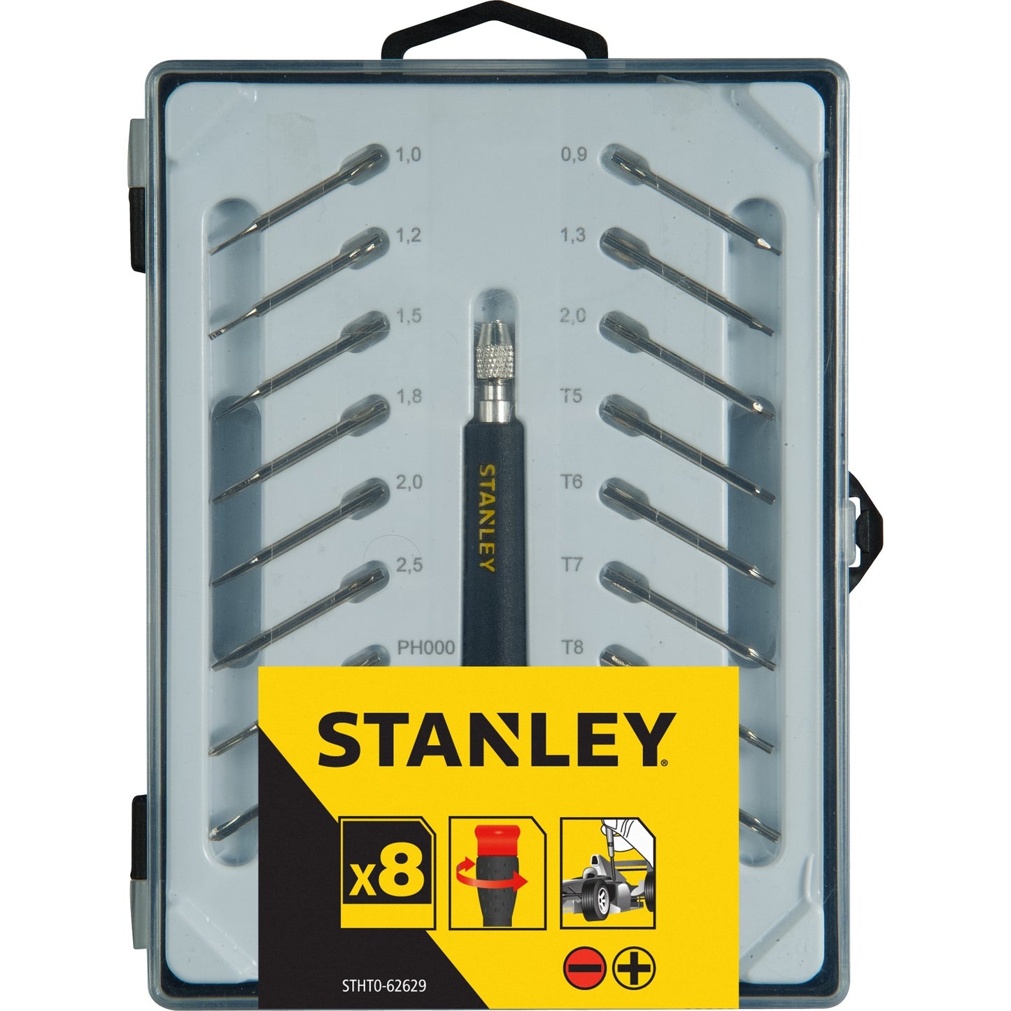 Tournevis de précision Stanley Multibit
