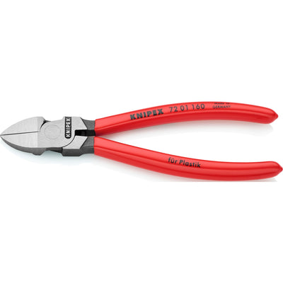 Pince coupante latérale Knipex pour plastique | plastifié | 160mm - 7201160