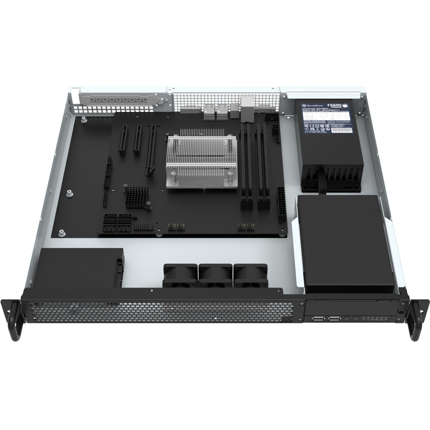 Silverstone rm100 1u montage en rack, rack, boîtier de serveur