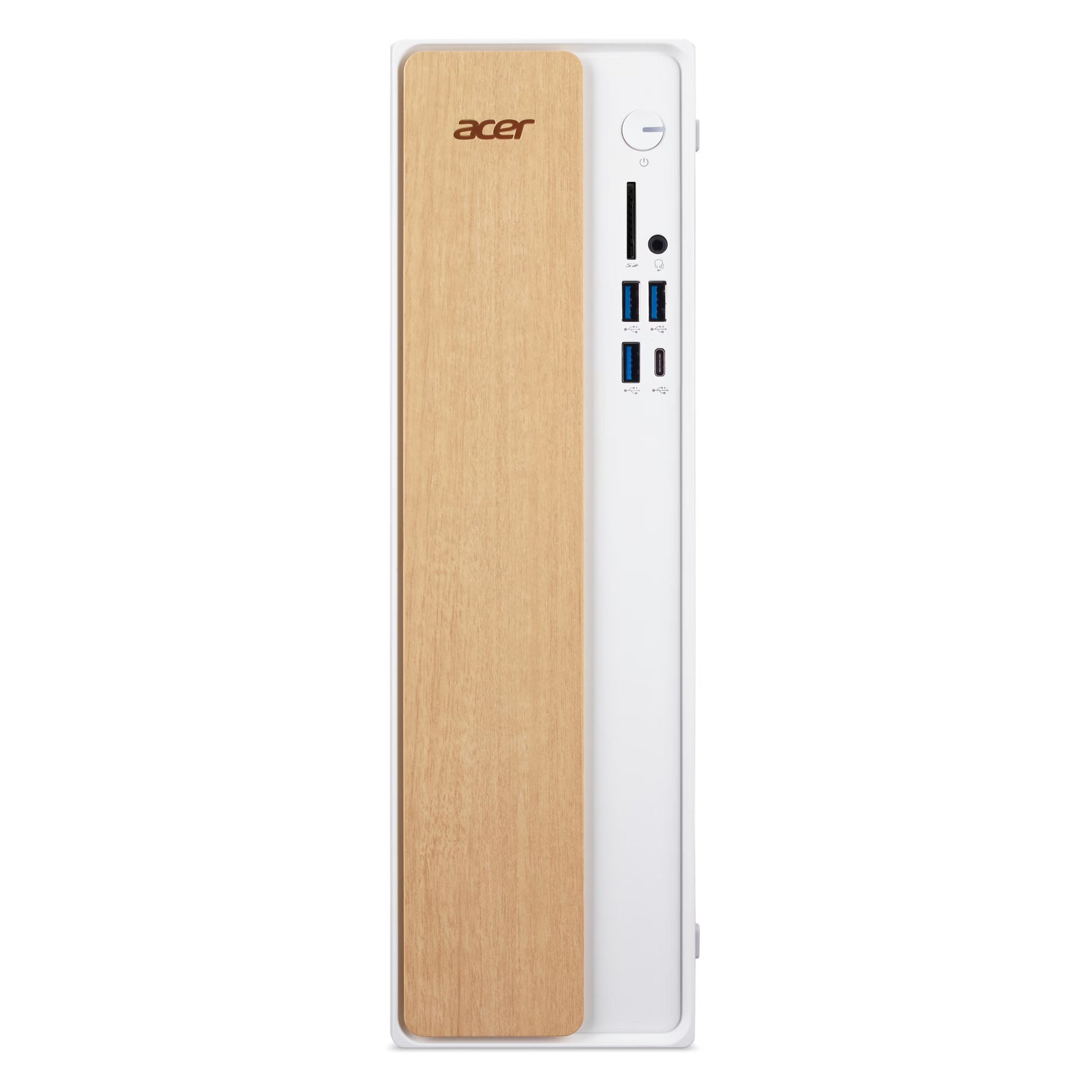 Système PC Acer Aspire TC XC102-H610D5 (couleur bois blanc | i5-14400 | Graphique UHD | 16 Go | SSD 512 Go)