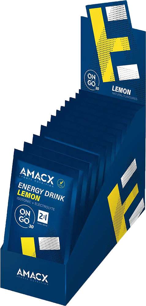 Boisson énergisante Amacx en déplacement 2:1, paquet de 12
