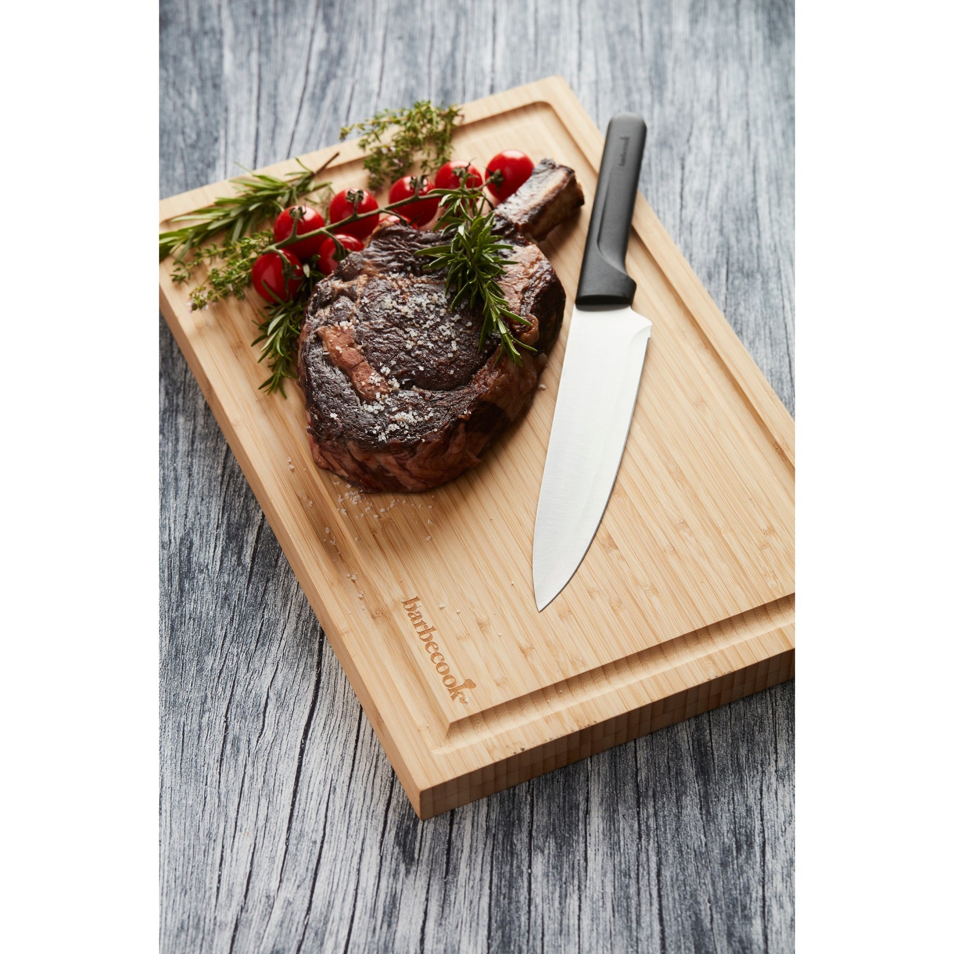 BarboCook Cutting Board de Bamboo avec canal de jus