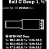 Ceinture waa C deep 1 capuchon de capuchon, 1 2