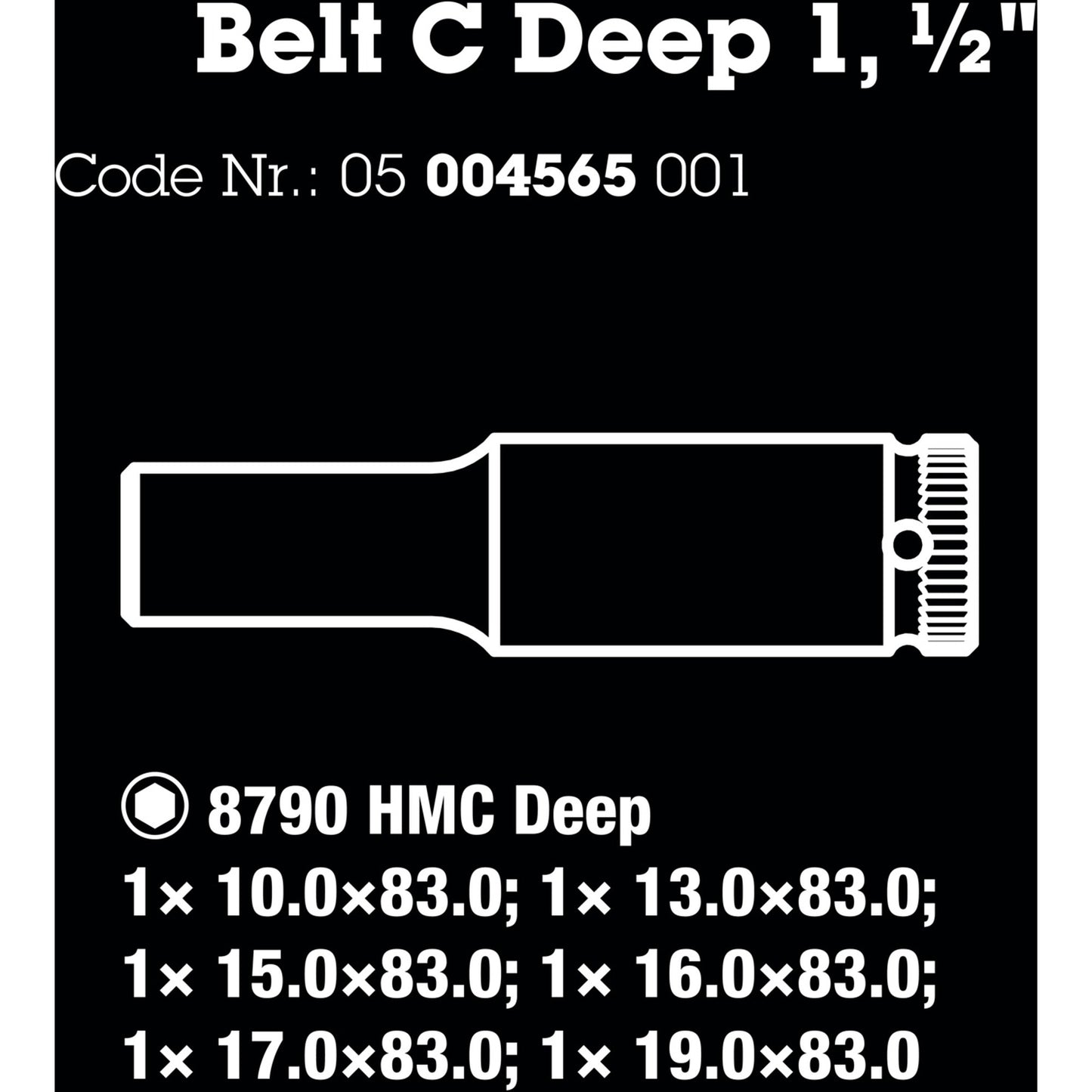 Ceinture waa C deep 1 capuchon de capuchon, 1 2
