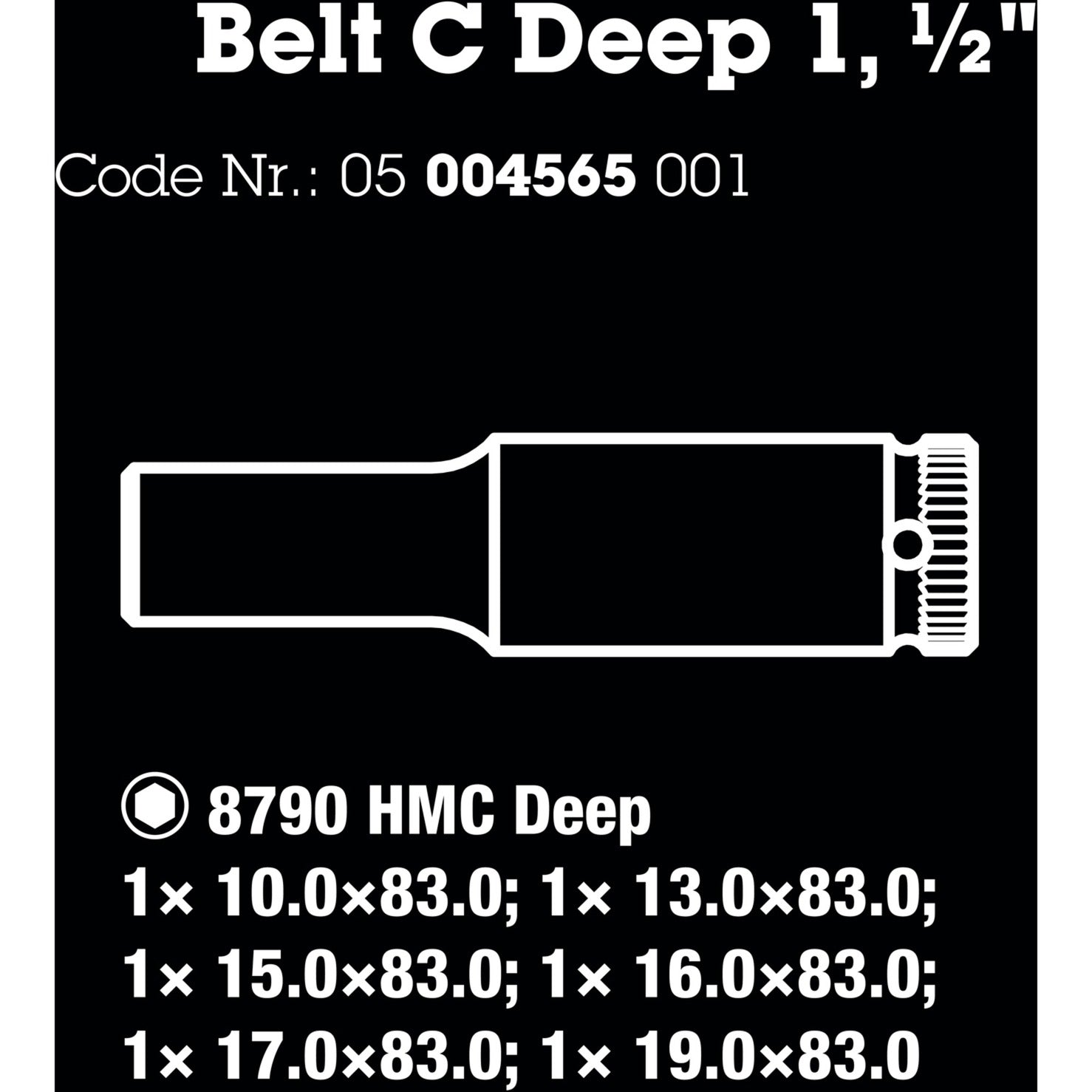 Ceinture waa C deep 1 capuchon de capuchon, 1 2