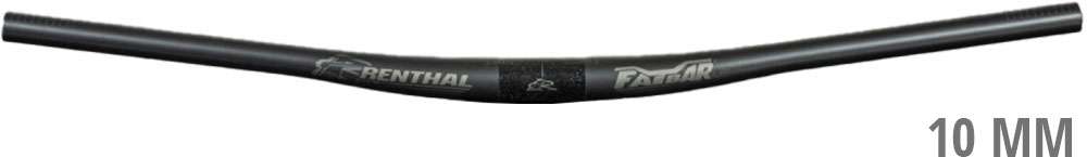 Guidon Renthal v3 fatbar lite en carbone riser 760 mm