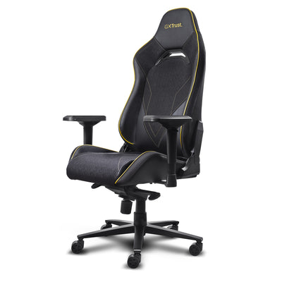 Trust GXT 721 Ruya Pro Premium Chaise de jeu confortable (noir jaune)