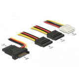 Plux Dellock Sata 15 broches> 3 x réceptacle SATA + 1 x molex - afbeelding 2